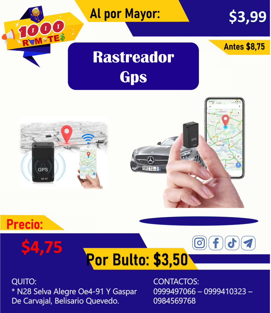 Rastreador Gps Con Chip - 1000 remates