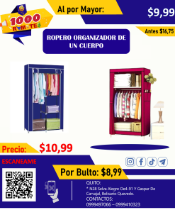 ROPERO ORGANIZADOR DE UN CUERPO