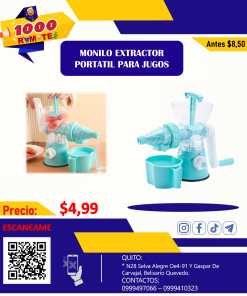 MONILO EXTRACTOR PORTATIL PARA JUGOS