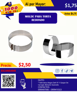 MOLDE PARA TORTA REDONDO