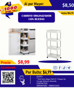 CARRITO ORGANIZADOR CON RUEDAS
