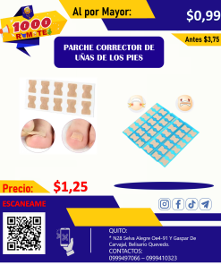 PARCHE CORRECTOR DE UÑAS DE LOS PIES