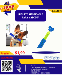 JUGUETE MASTICABLE PARA MASCOTA