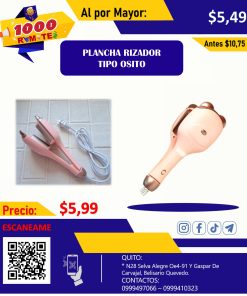 PLANCHA RIZADOR TIPO OSITO