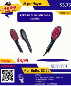 PEINE ALISADOR DE CABELLO ELÉCTRICO