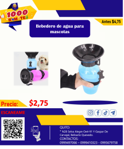 Bebedero de agua para mascotas