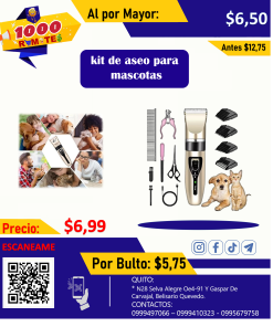 Kit de aseo para mascotas