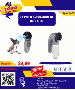 Cepillo aspirador de mascotas