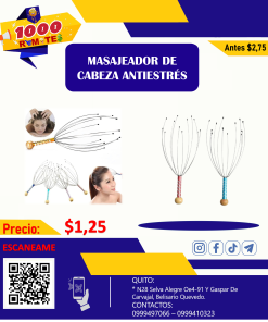 MASAJEADOR DE CABEZA ANTIESTRÉS