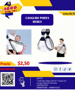 PORTA BEBE CANGURO