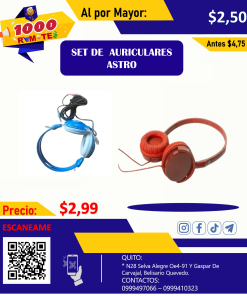 SET DE AURICULARES ASTRO