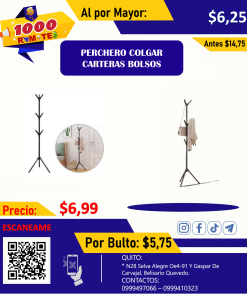 PERCHERO COLGAR CARTERAS BOLSOS