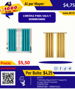 CORTINA Y MODERNA DE SALA
