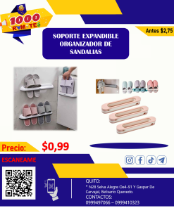SOPORTE EXPANDIBLE ORGANIZADOR DE SANDALIAS