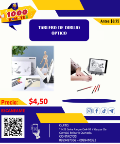 TABLERO DE DIBUJO DE TRANSMISIÓN DE LUZ