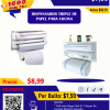 PORTA ROLLO TRIPLE DE PLASTICO