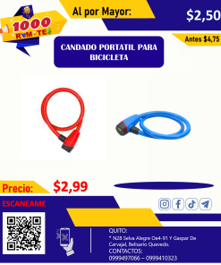 CANDADO PORTATIL PARA BICICLETA