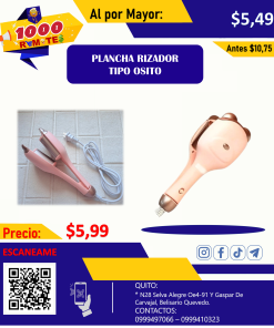 PLANCHA RIZADOR TIPO OSITO