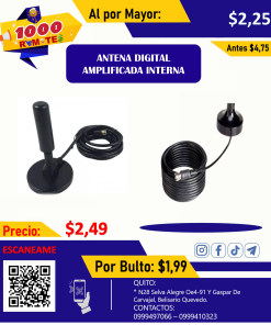 ANTENA DIGITAL AMPLIFICADA INTERNA