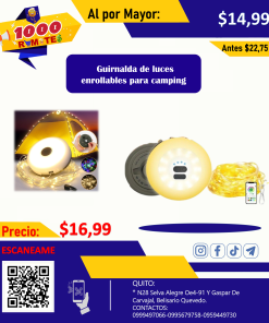 Guirnalda de luces para camping