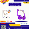 AUDIFONOS TIPO OREJA DE GATO PLEGABLES