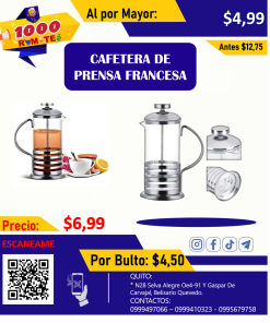 CAFETERA DE PRENSA FRANCESA
