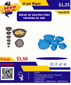 MOLDES DE SILICONA DE FREIDORA DE AIRE