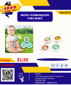 BOTÓN ANTIMOSQUITOS PARA BEBES