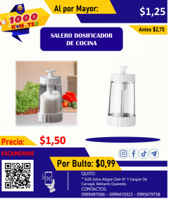 SALERO DOSIFICADOR DE COCINA
