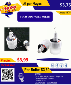 Foco recargable portátil