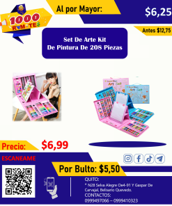 MALETA SET DE ARTE 208 PCS