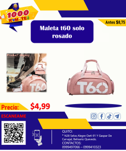 MALETA T60 SOLO ROSADO – COMODIDAD Y ESTILO
