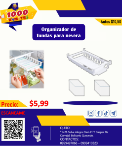 ORGANIZADOR DE FUNDAS PARA NEVERA