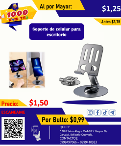 Soporte de celular para escritorio