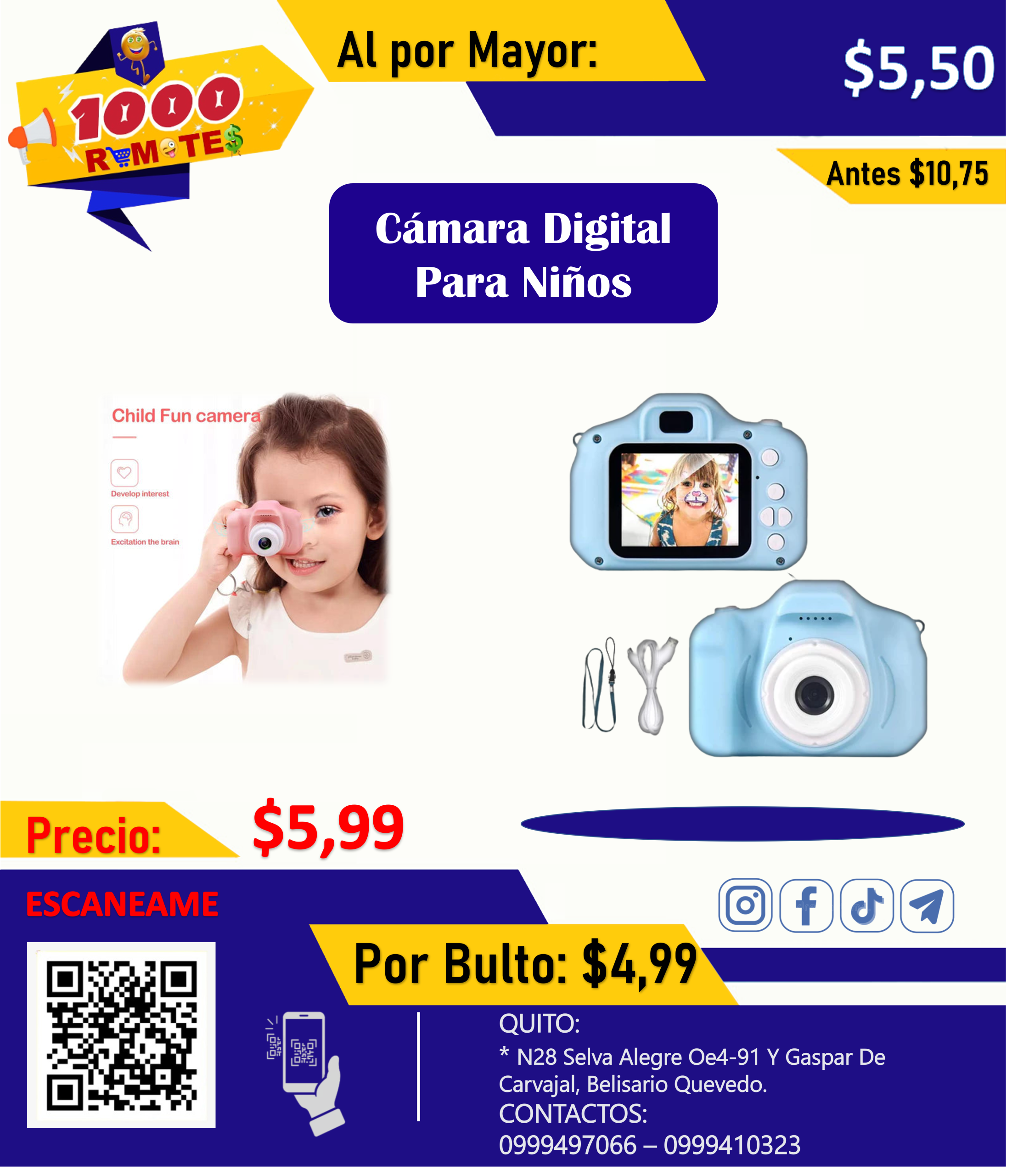 CAMARA DIGITAL DE FOTOS PARA NIÑOS Y NIÑAS