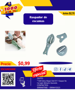 Llegaron los remates Diarios De Locura para nuestros clientes... REMOVEDOR MANUAL DE ESCAMAS DE PESCADO