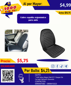 Espaldar cubre asiento para auto