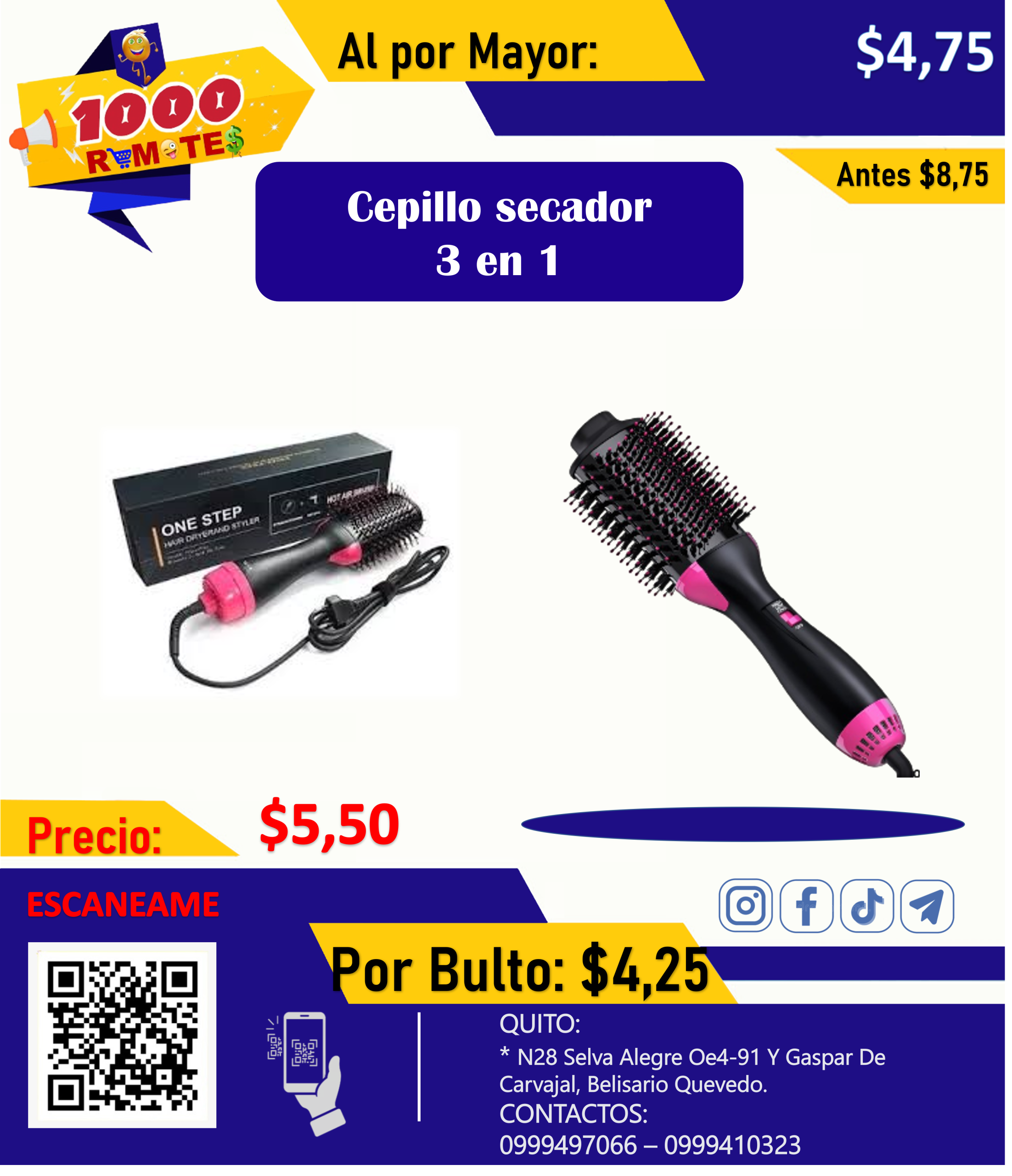 Cepillo Secador
