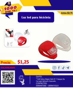 Luz led para bicicleta