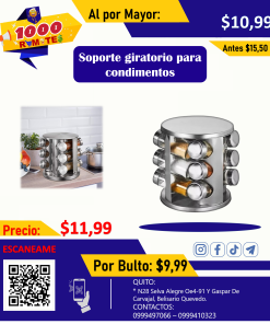 CONDIMENTERO ESTANTE GIRATORIO