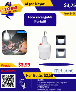 FOCO RECARGABLE PARA CAMPING