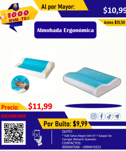 ALMOHADA PARA DESCANSO CON GEL