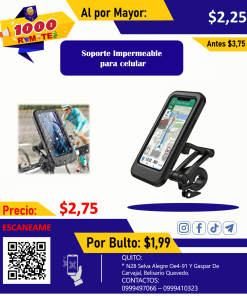 Soporte Estuche Impermeable Para Celular De Moto O Bicicleta