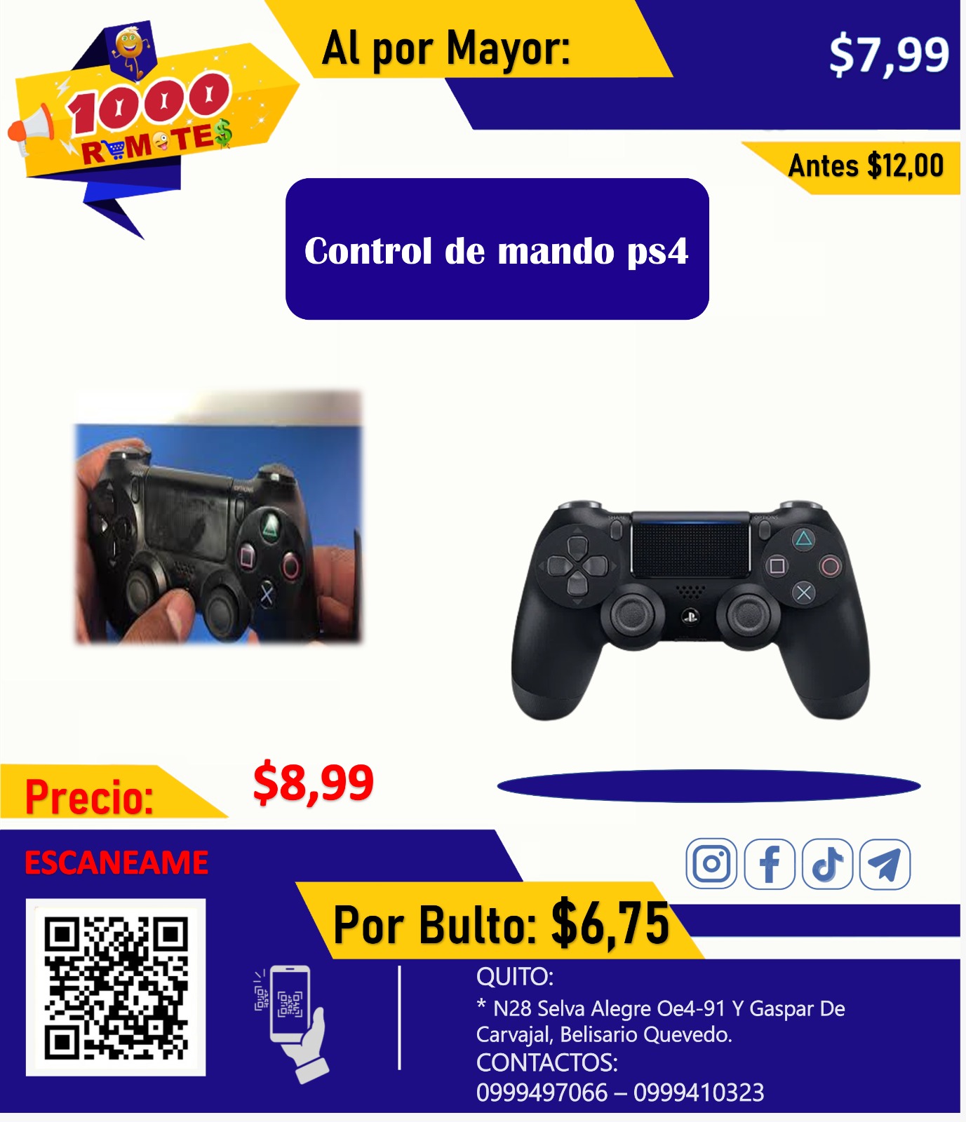 CONTROL DE MANDO PS4