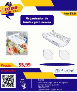 ORGANIZADOR DE FUNDAS PARA NEVERA