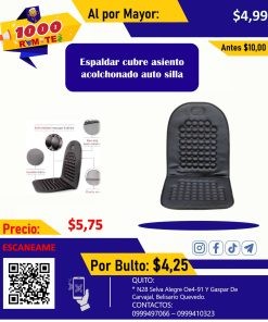 Espaldar cubre asiento para auto