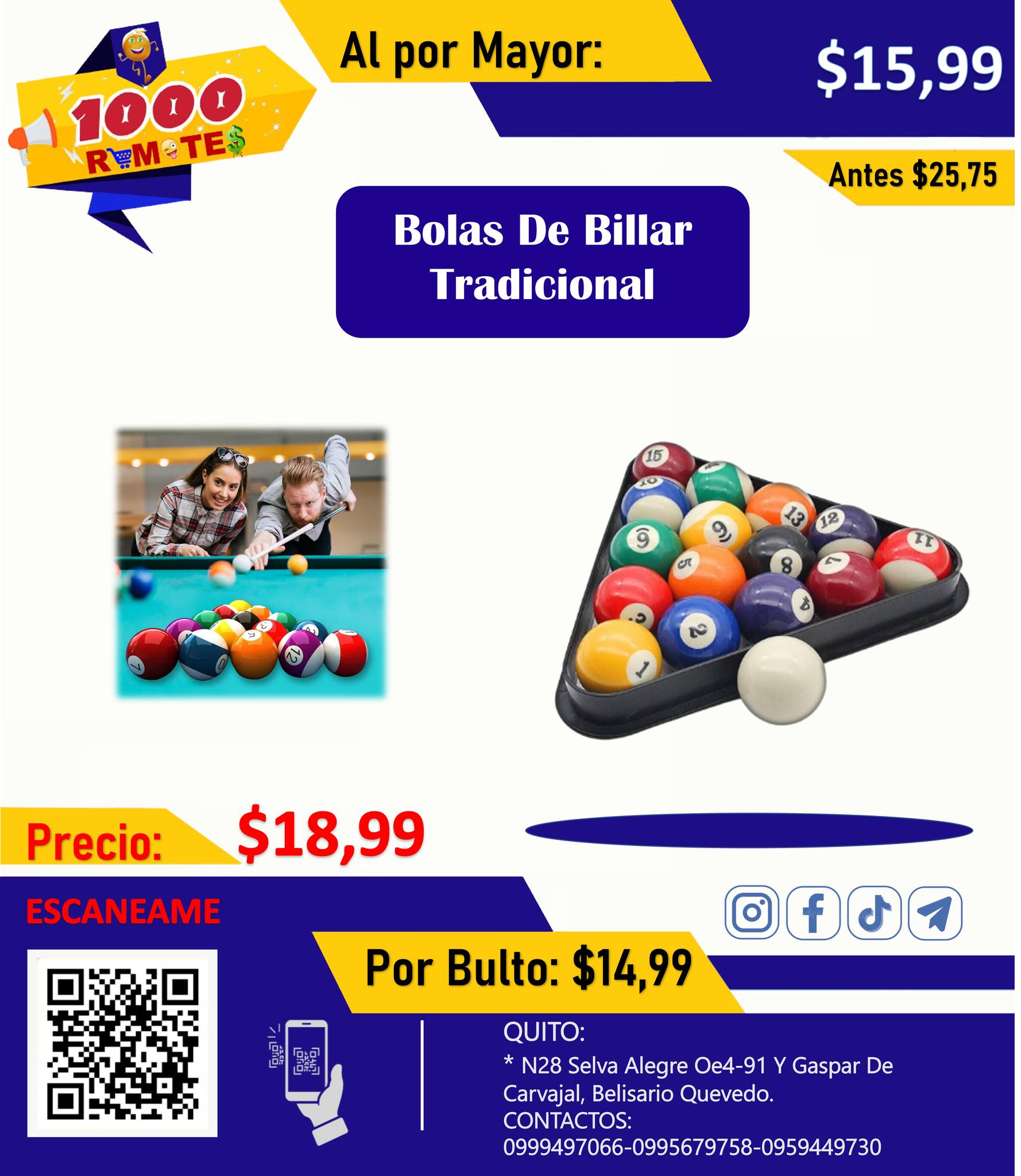 BOLAS DE BILLAR