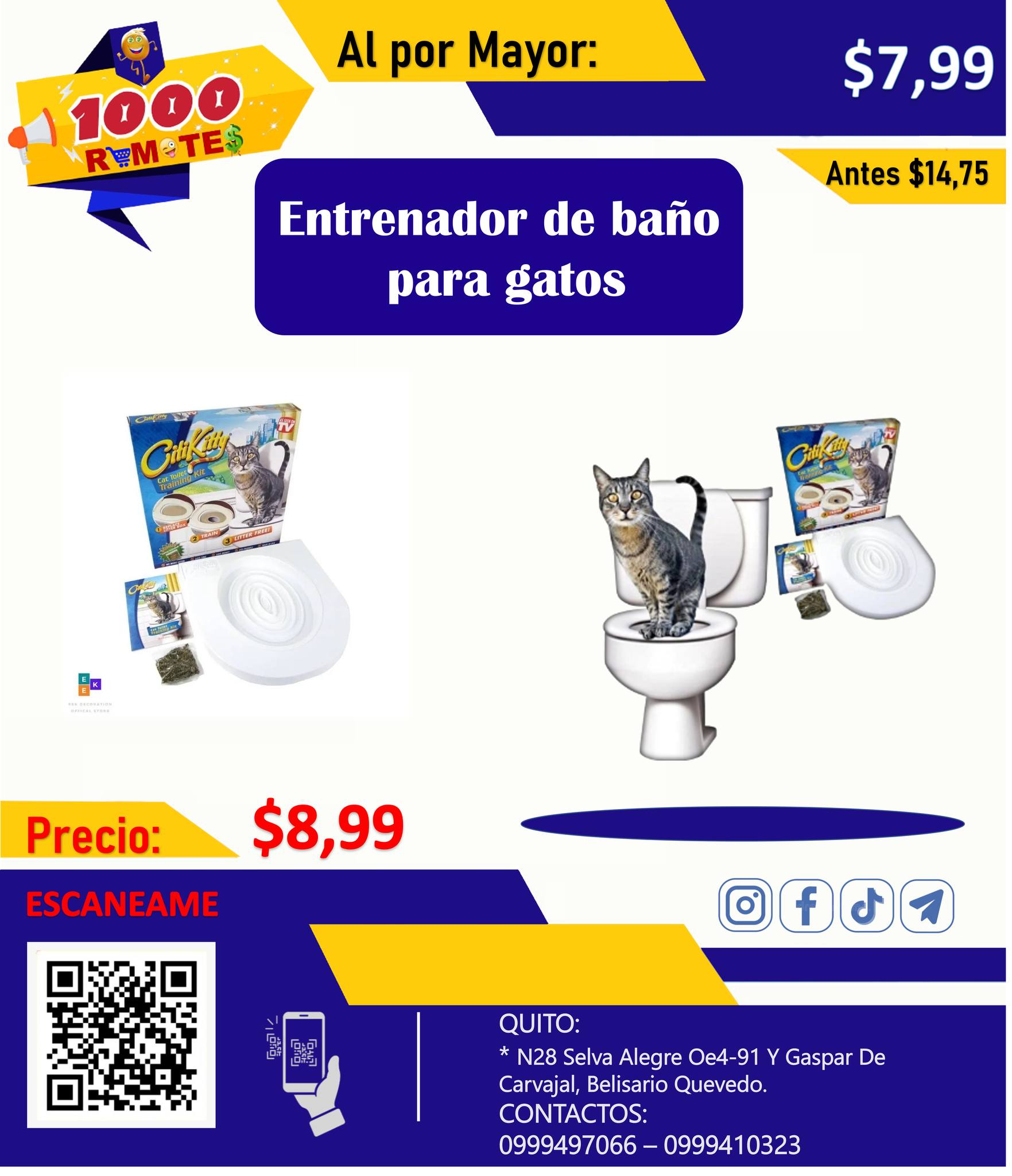 ENTRENADOR REUTILIZABLE PARA INODORO DE GATO
