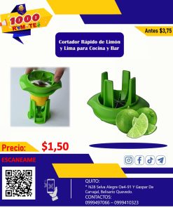 Cortador Rápido de Limón y Lima para Cocina y Bar