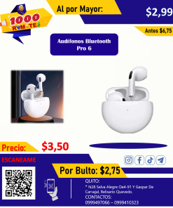 Auriculares Bluetooth inalámbricos Pro 6